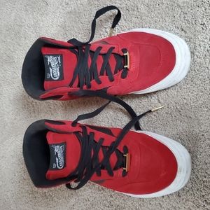 Vans Hi Top Red Suede Caballero Mens 10.5